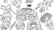 Downloadable coloring - The heroes reunited - The Amazing Digital Circus