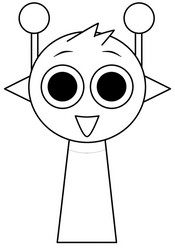 Feuille de coloriage - Simon - Sprunki