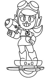 Feuille de coloriage - Wendy - Brawl Stars - Rébellion De Ramen