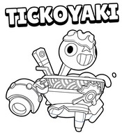 Coloriage gratuit - Tickoyaki - Brawl Stars - Nanonoodles