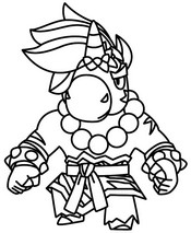 Feuille de coloriage - Berry Bagarreur - Brawl Stars - Nanonoodles
