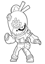 Coloriage - Tech Tara - Brawl Stars - Nanonoodles