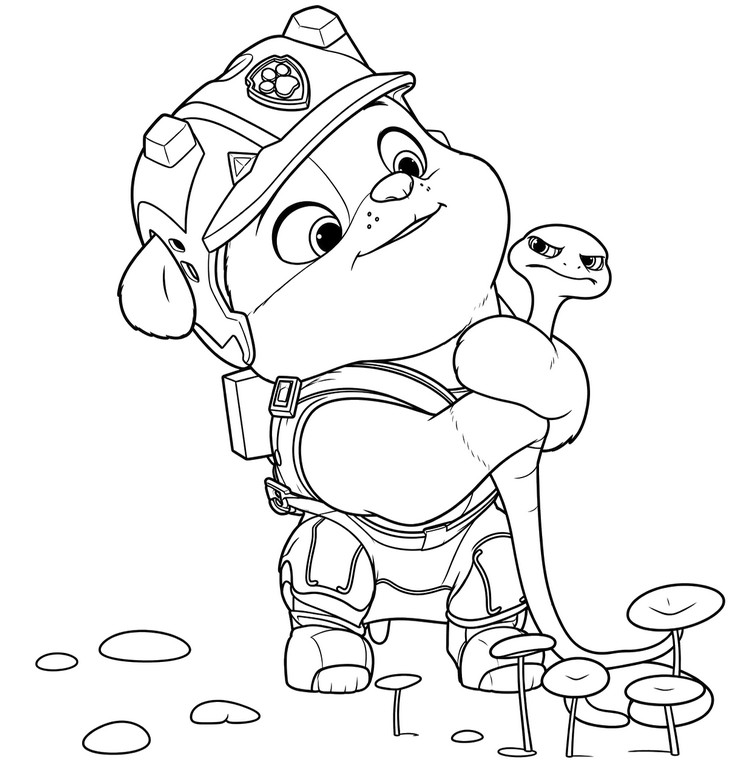 Coloriage - Ruben - Pat' Patrouille: Mission Dino