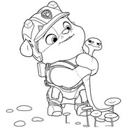Coloriage à imprimer - Ruben - Pat' Patrouille: Mission Dino