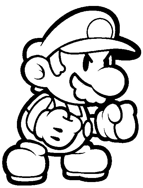 Disegno da colorare Super Mario