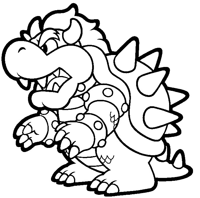 Coloriage Bowser