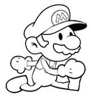 Disegno da colorare Super Mario