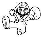 Desenho para colorir Super Mario