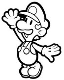 Coloriage Luigi