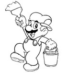 Desenho para colorir Super Mario