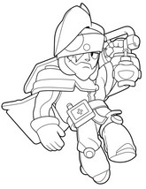 Feuille de coloriage - KENJI POIVRE ET SEL - Brawl Stars - Windstock