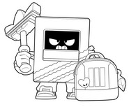 Coloriage à imprimer - Adidas Ash - Brawl Stars - Windstock