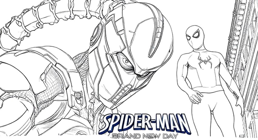 Drawing to color - Scorpion - Spider-Man: Brand New Day