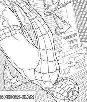 Coloring page - In mid-flight - Spider-Man: Brand New Day