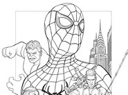 Coloring sheet - Scorpion & Punisher - Spider-Man: Brand New Day