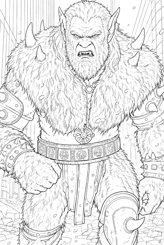 Rysunek do kolorowania - Beast Man - Władcy Wszechświata