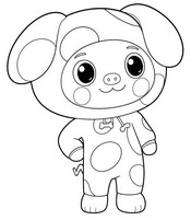 Imagen para colorear - Puggie - Doozie - La casa de muñecas de Gabby