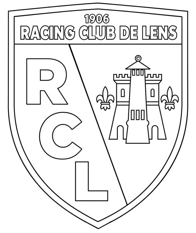 Image à colorier - Logo - RC Lens