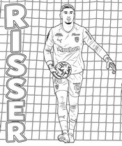 Feuille de coloriage - Robin Risser - RC Lens
