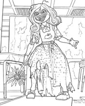 Coloring sheet - Miss Delight - Escape from Playtime