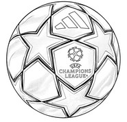 Coloriage à imprimer - Ballon officiel - Ligue des Champions 2027
