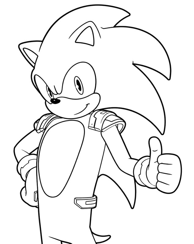 Dibujo para colorear - Sonic the Hedgehog - Fortnite Glitch