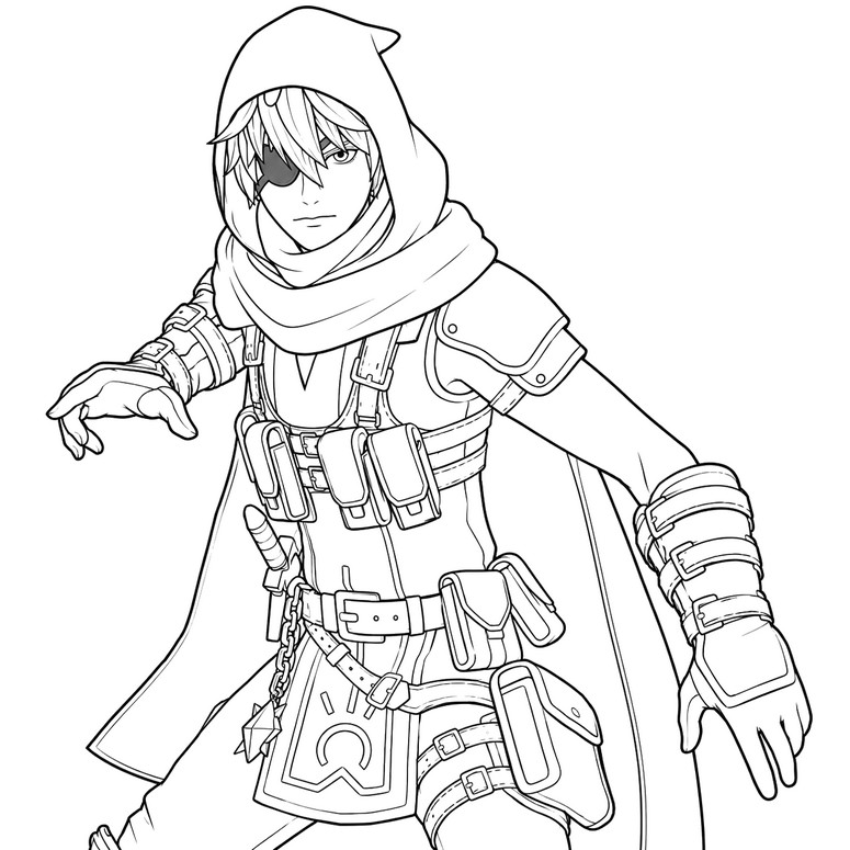 Dibujo gratuito - Bastian - Fortnite Glitch