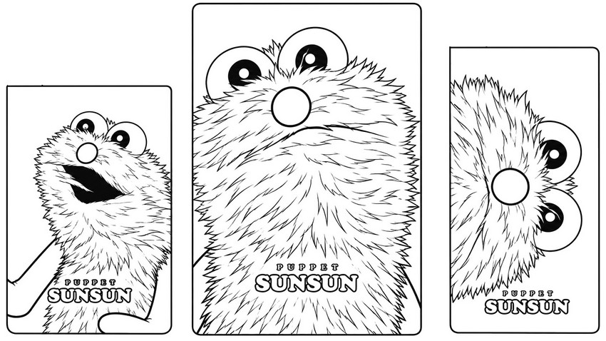 Feuille de coloriage - Sunsun - Puppet Sunsun