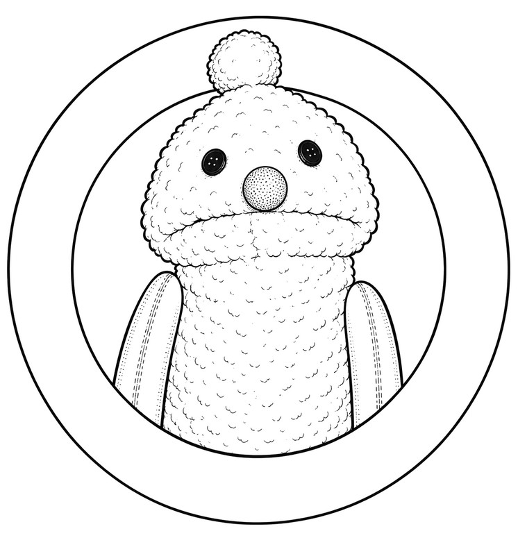 Coloriage - Nonnon - Puppet Sunsun