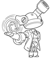Tisknutelná omalovánka - Cosmo - Brawl Stars - Royal Academy