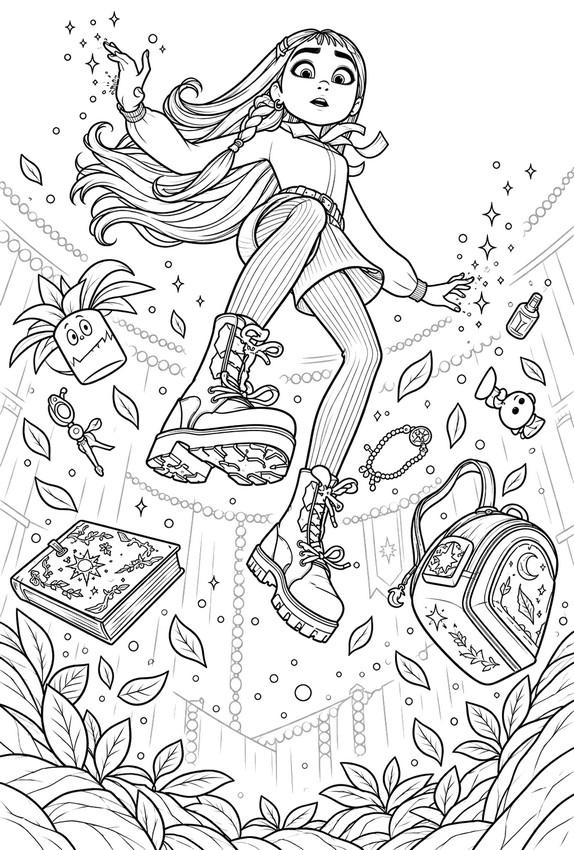 Free coloring page - The poster - Hexed