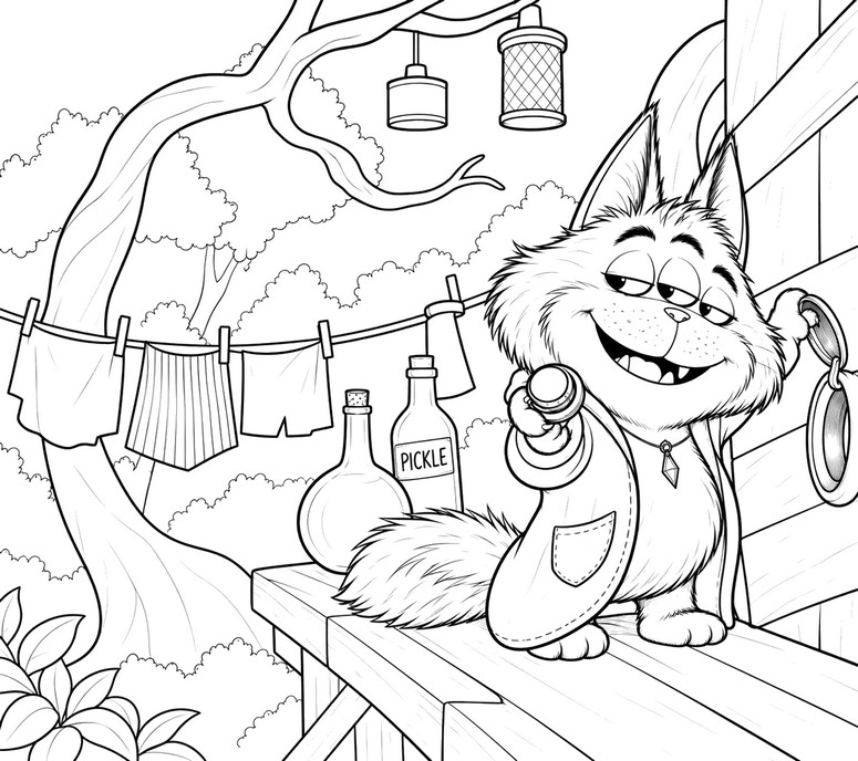 Coloring page - Beef Roger Crummchuk - Hexed