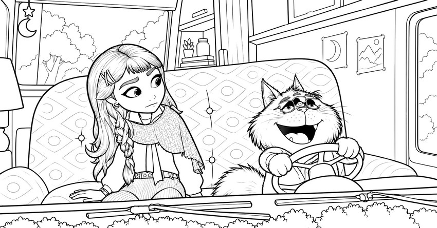Printable coloring - Billie and Beef Roger Crummchuk - Hexed