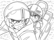 Image to color - On the motorcycle - Detective Conan: Fallen Angel of the Highway