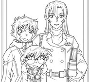 Drawing to color - Chihaya Hagiwara - Detective Conan: Fallen Angel of the Highway