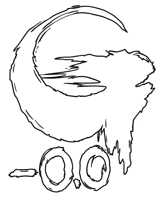 Free coloring page - Logo - Godzilla Minus Zero