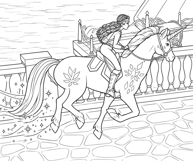 Free coloring page - Magic Ride - Unicorn Academy : Island of Magic