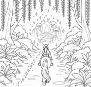 Drawing to color - The magic passage - Unicorn Academy : Island of Magic