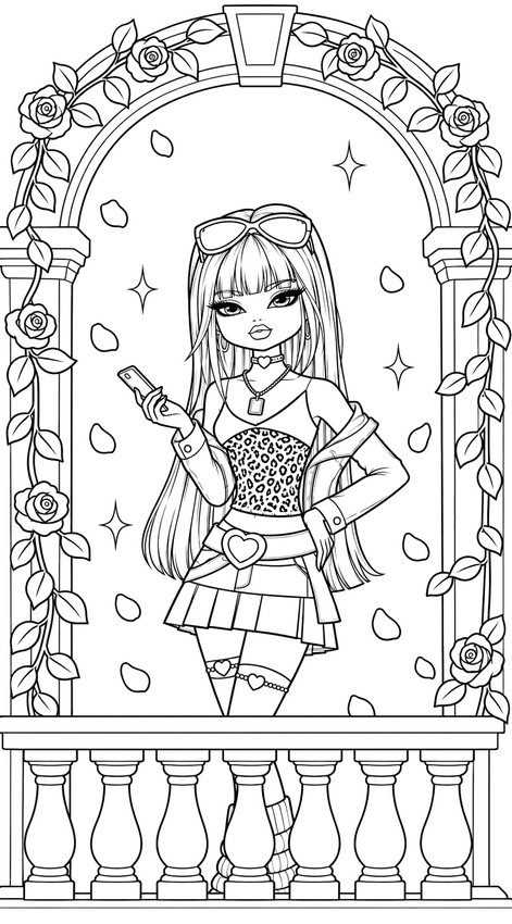 Downloadable coloring - Y2K - Roblox: Dress to Impress