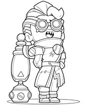 Coloriage - Dr. Bellenstein - Brawl-O-Ween 2026