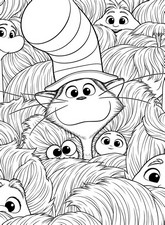 Drawing to color - The poster - The Cat In The Hat 2026