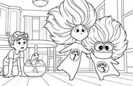 Printable coloring - Thing 1 and Thing 3 - The Cat In The Hat 2026
