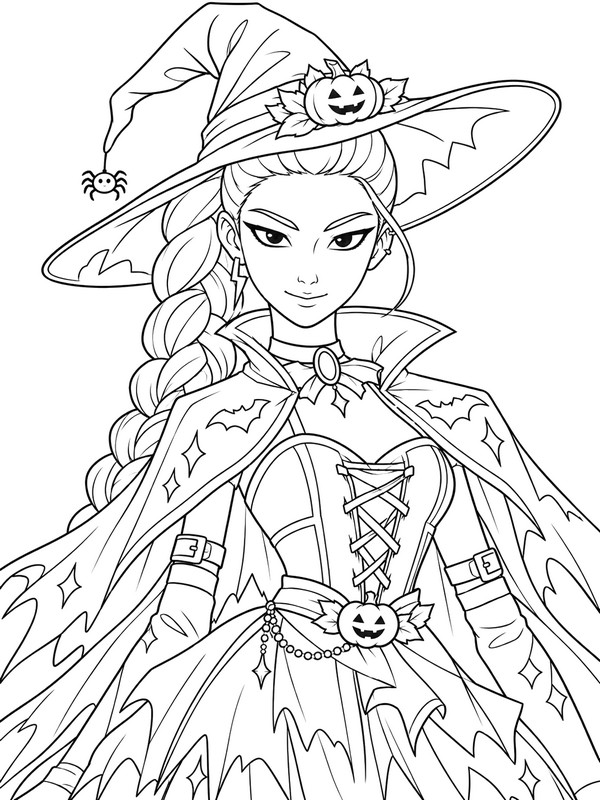 Drawing to color - Rumi - Kpop Demon Hunters - Halloween