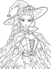 Free coloring page - Rumi - Kpop Demon Hunters - Halloween