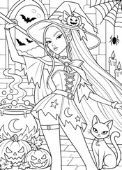 Coloring sheet - Mira - Kpop Demon Hunters - Halloween