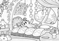 Printable coloring - The Starry Room - The Angry Birds Movie 3
