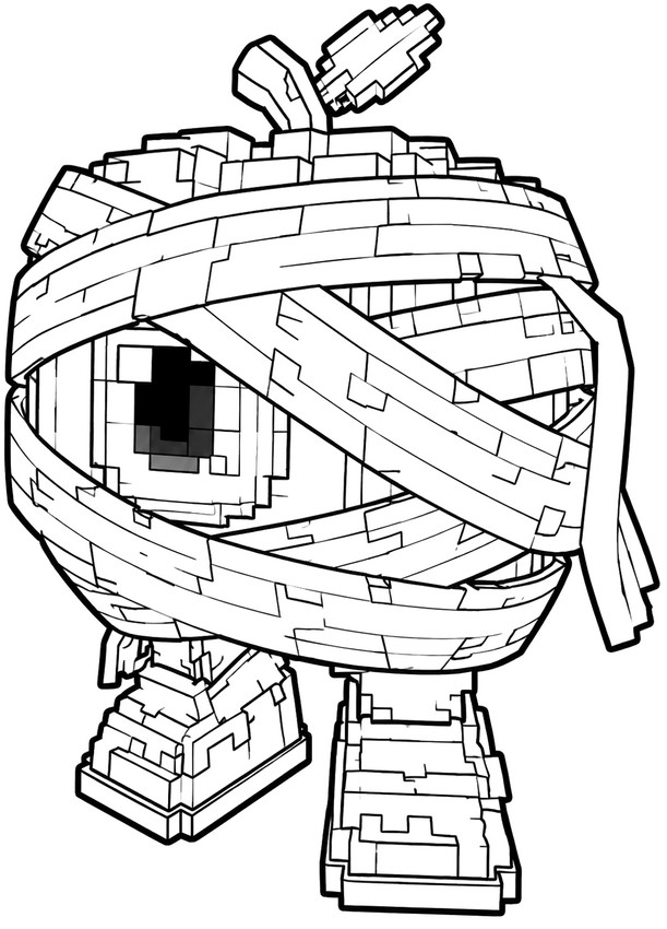 Immagine da colorare - Mummelo Bandello - Roblox Steal a Brainrot - Halloween 2026