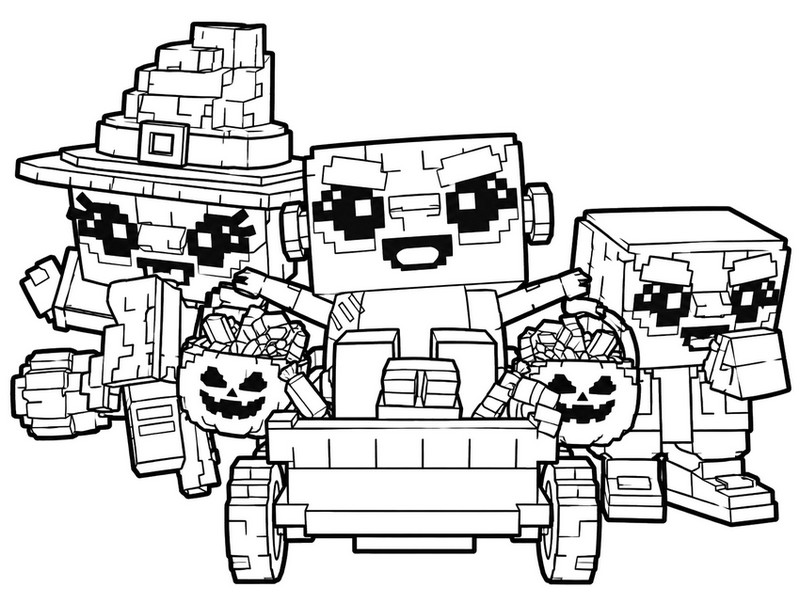 Disegno da colorare - Los Treaters - Roblox Steal a Brainrot - Halloween 2026