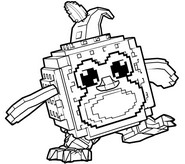 Foglio da colorare - Pinguino Zucca - Roblox Steal a Brainrot - Halloween 2026