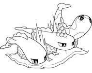 Free coloring page - Mega Tatsugiri - Pokémon Mega Dimension